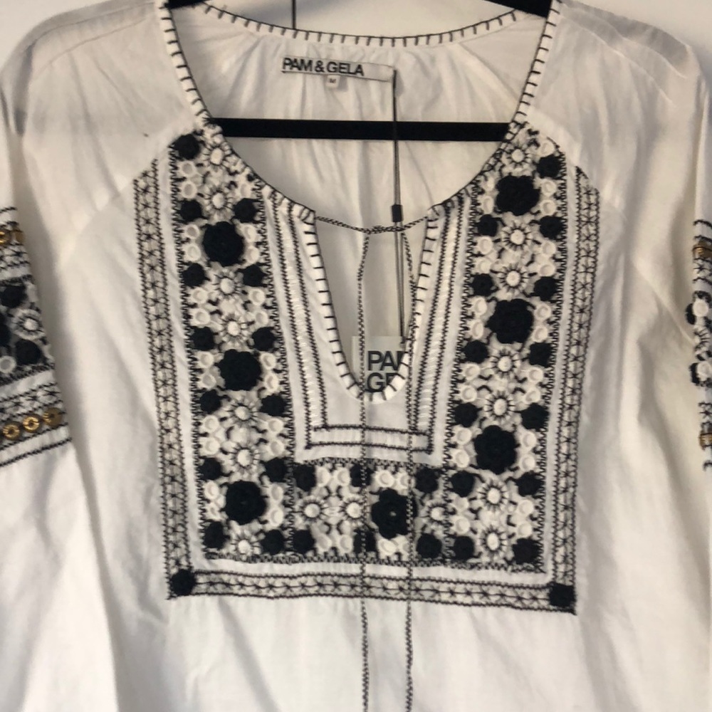 NWT Pam and Gela “Voile Hippie” blouse - Picture 2 of 8